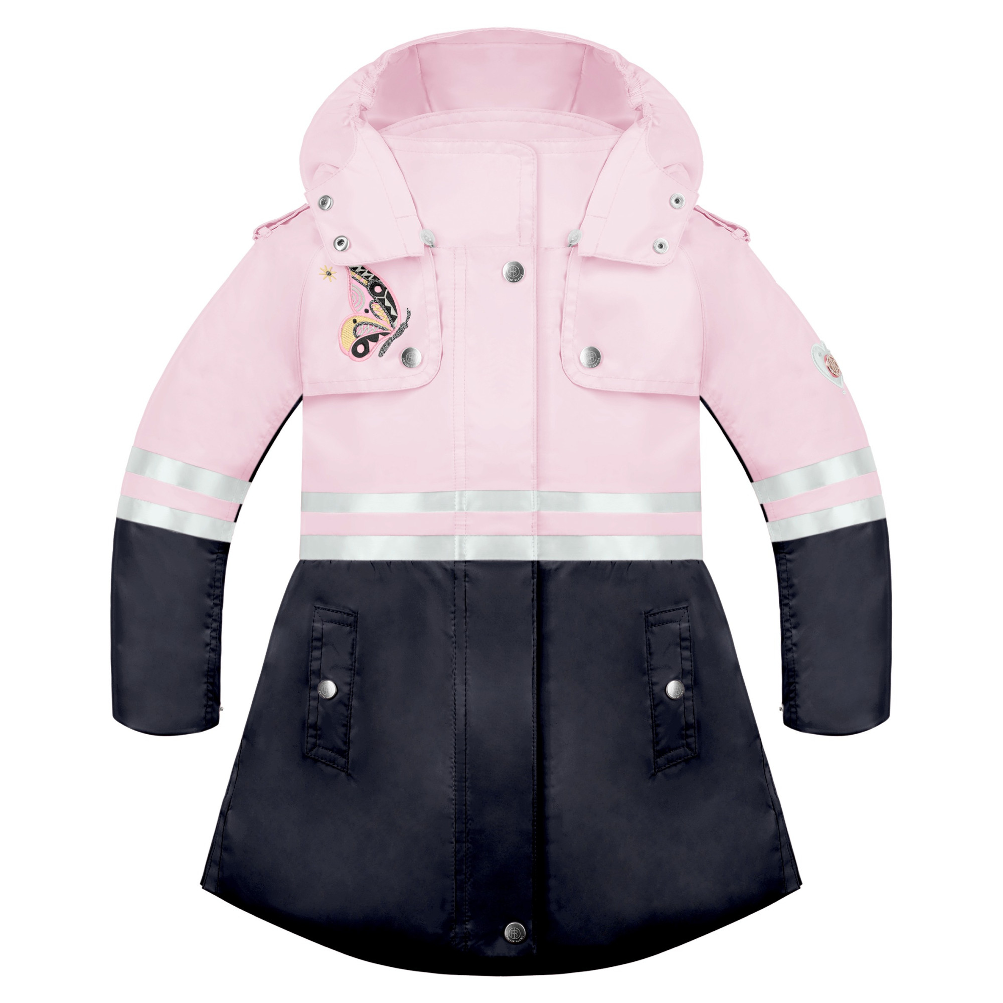 Poivre Blanc Pink 2300 Multico Angel Girls' Rain Coat 