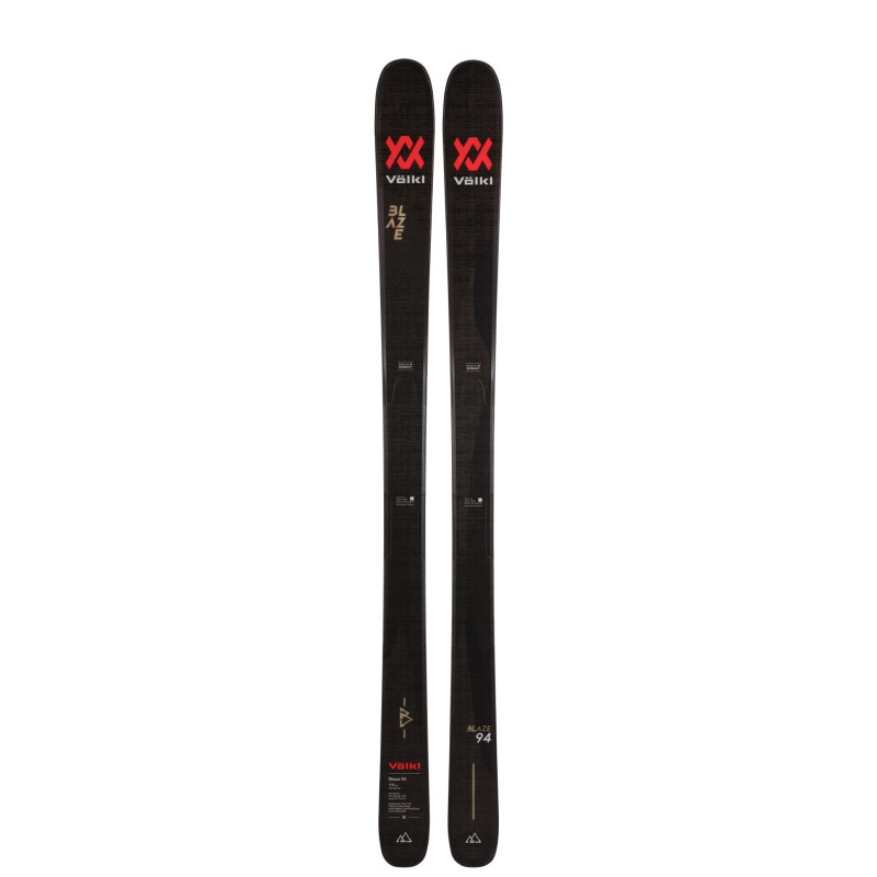 Pack de Ski Volkl Blaze 94 Dw/Free + Fixations Squire11 Tcxd 90mm noir Femme