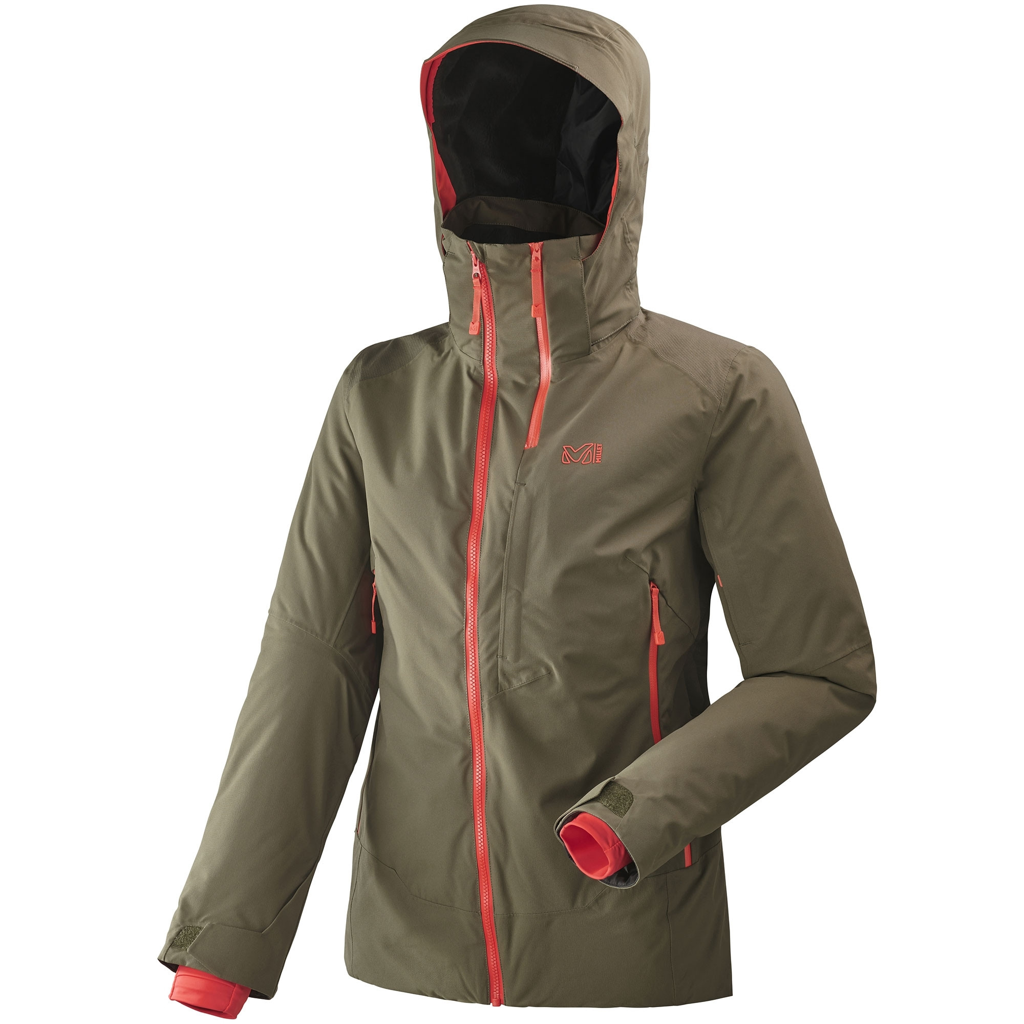 manteau de ski kaki