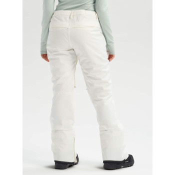 Pantalon de Ski / Snow Burton Society Tall Stout White Femme