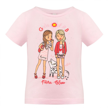 T-Shirt Poivre Blanc 4402 Angel Pink Fille