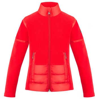 Veste Polaire Poivre Blanc Hybrid Fleece Jacket 1601 scarlet red 5 Fille
