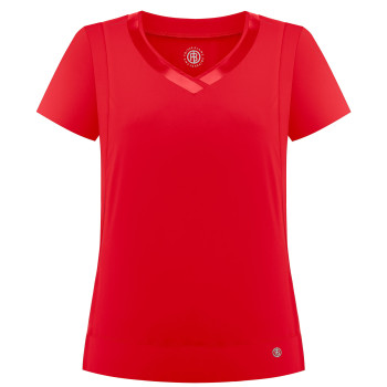 T-Shirt Poivre Blanc Stretch Performant 2702 Cherry Red Femme