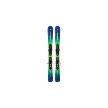 Pack Ski Elan Jett Bleu + Fixations EL 4.5 Garçon