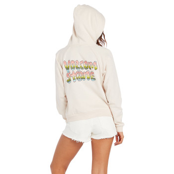 Sweat a Capuche Volcom Truly Stokin Hoodie Sand Brown Femme
