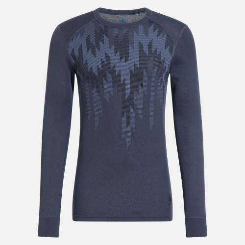 T-shirt Odlo Active Warm Eco Graphic Matte Green Homme