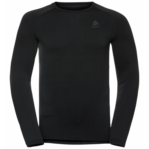 T-Shirt Odlo Technique a Manches Longues Performance Warm Eco Noir Homme