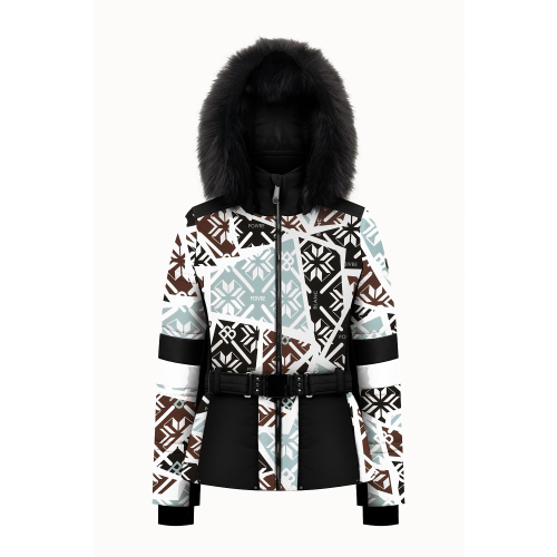Women's Poivre Blanc 1003 Print Black Ski / Snow Jacket