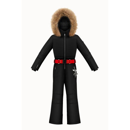 Girls' Poivre Blanc Overall 1031 Black Ski Suit