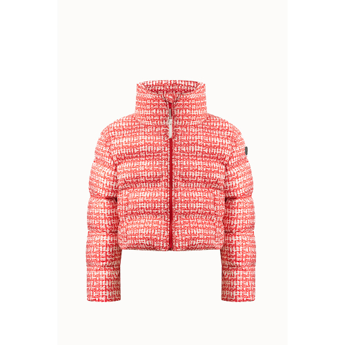 Doudoune Poivre Blanc Synthetic Down 1203 Tweed Scarlet Red Fille