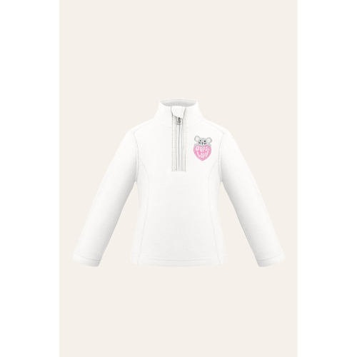 Veste Polaire Poivre Blanc Micro Fleece Sweater 1540 White Fille