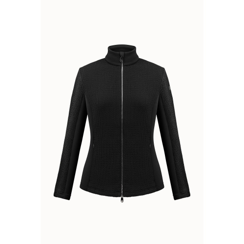Poivre Blanc Stretch Fleece Jacket 1603 Black Woman