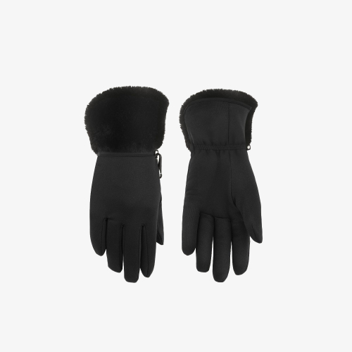 Gants de Ski / Snow Poivre Blanc Stretch Fleece Gloves 1775 Bubbly Black Femme