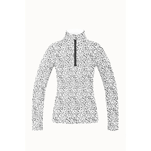 Sous Vetement Technique Poivre Blanc Base Layer Shirt 1940 Jaguar Black Femme