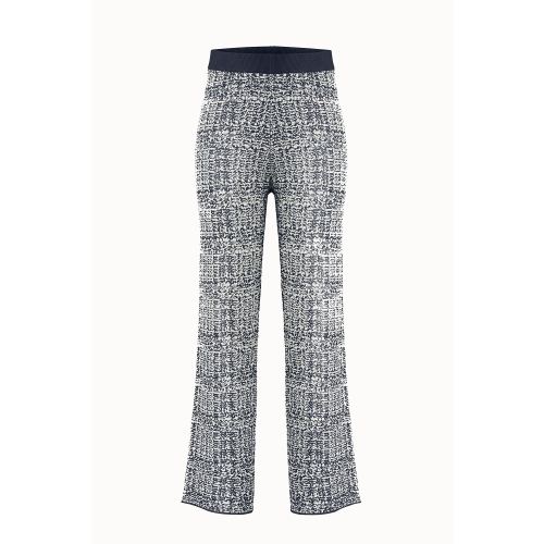 Pants Poivre Blanc Knit 3521 Tweed Gothic Bl Woman
