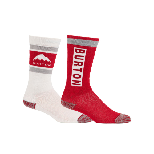 Chaussettes de ski/snow Burton Kids' Weekend Midweight (2 Pack) flame scarlet garçon