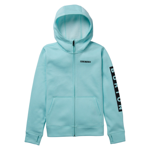 Sweat Burton kids' oak full-zip hoodie light teal heather garçon