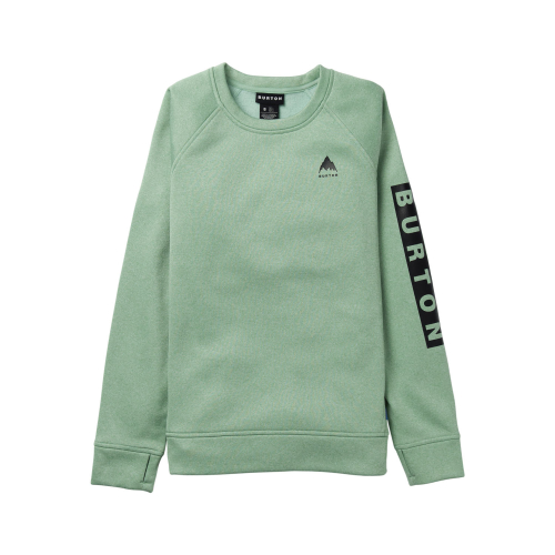 Women's Burton oak crewneck fleece soft sage heather sweatshirt