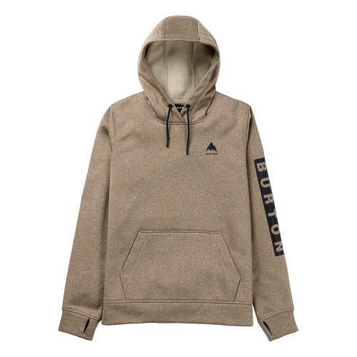Burton oak pullover hoodie summit taupe heather woman