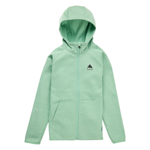 Sweat Burton kids' crown weatherproof full-zip fleece soft sage heather garçon