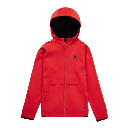 Sweat Burton kids' crown weatherproof full-zip fleece flame scarlet garçon