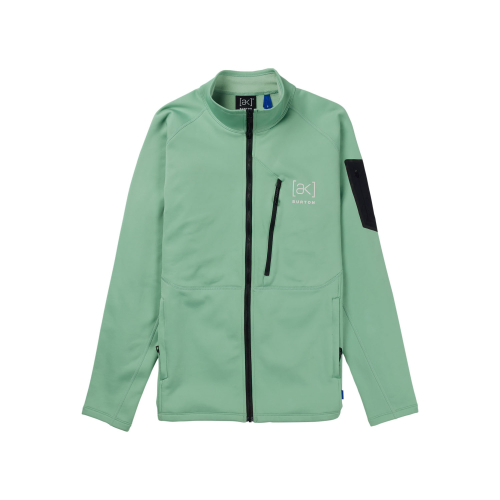 Men's Burton [ak] baker stretch fleece full-zip soft sage fleece jacket