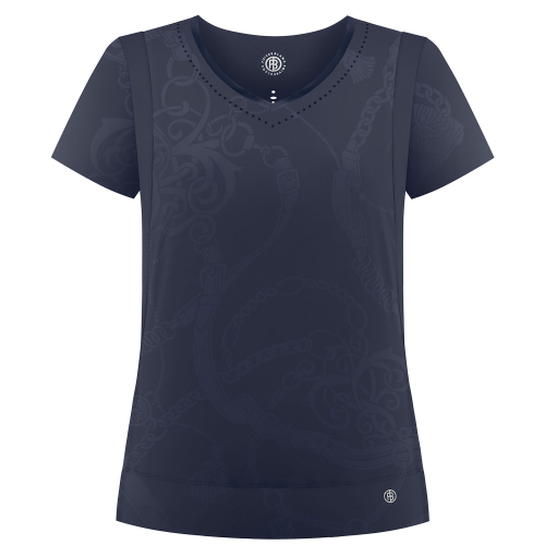 T-Shirt Poivre Blanc Performance Stretch Embo 2702 Embo Oxford Blue Femme