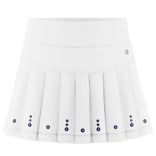 Poivre Blanc Skirt 2731 Eyelet-White Woman