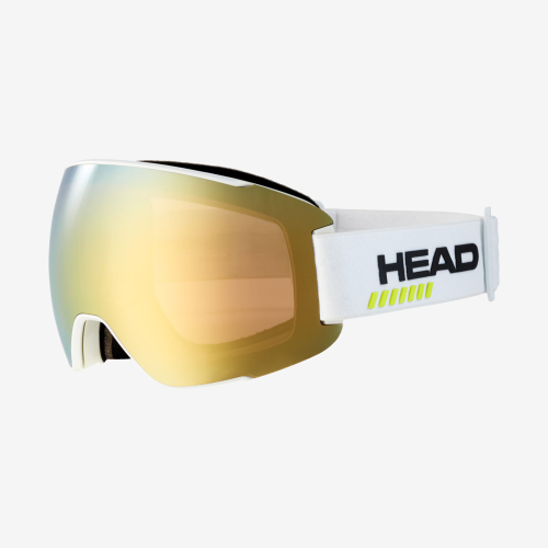 Masque de Ski / Snow Head SENTINEL 5K + SPARE LENS White / Gold Lens Homme