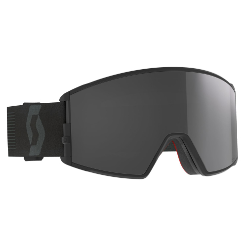 Men's Scott React mineral black solar - black chrome S3 Ski / Snow Goggles