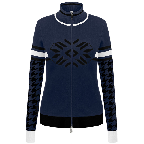 Veste en Maille Poivre Blanc 3501 Gothic Blue7 Femme