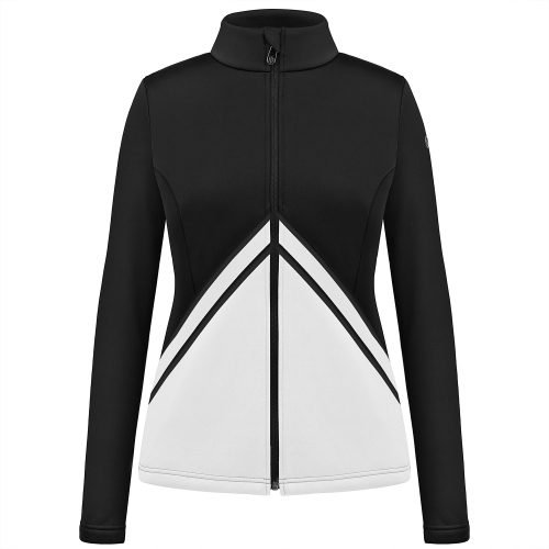 Poivre Blanc 1702 Black White3 Women's Fleece Jacket