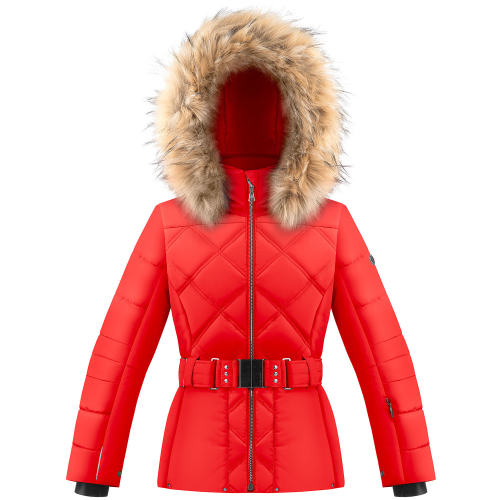 Girl's 1003 Scarlet Red9 Poivre Blanc Ski Jacket