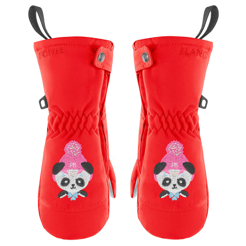 Mouffles de Ski / Snow Poivre Blanc 1073 Scarlet Red9 Fille
