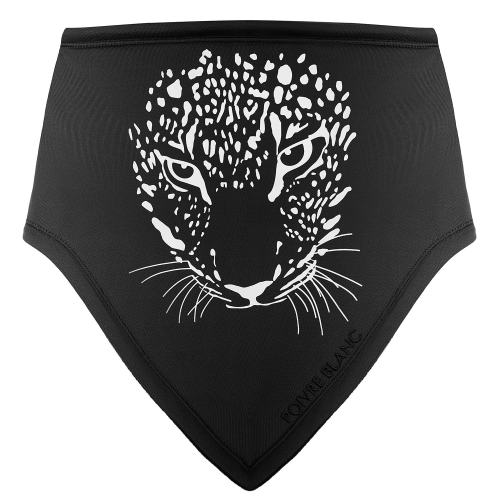 Tour de Cou Poivre Blanc 1591 Leopard Black3 Fille