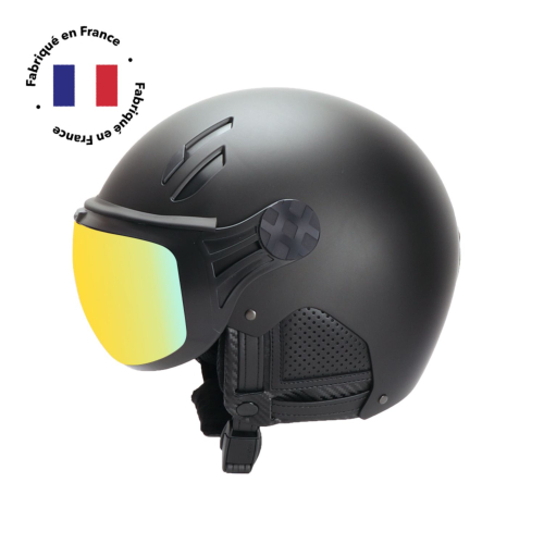 Diezz Major Visiere Black Men's Ski / Snow Helmet