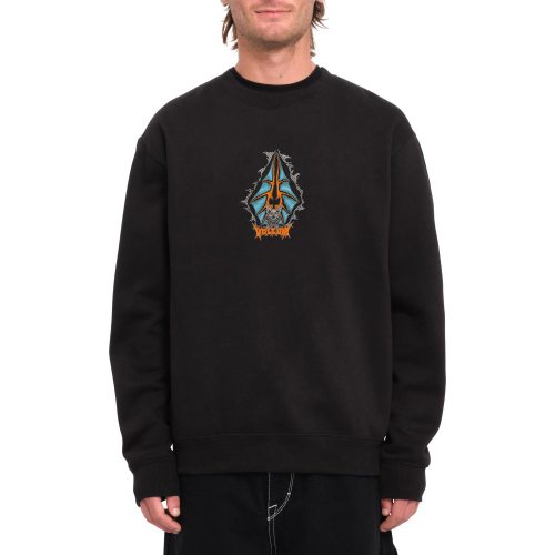 Sweat Volcom Watanite Crew Black Homme