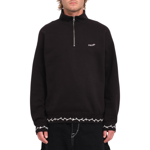 Sweat Zippé Volcom Mocklov Crew Black Homme