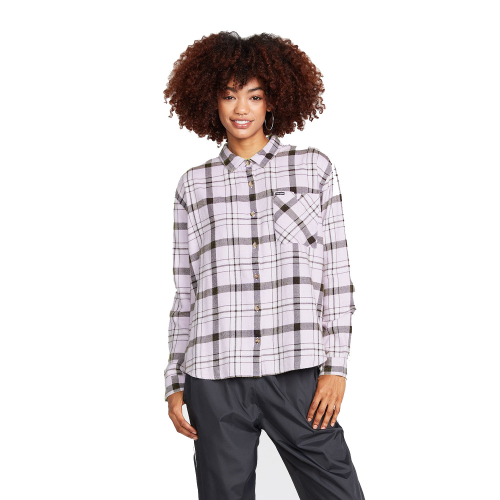 Chemise Volcom Plaid To Meet U Lavender