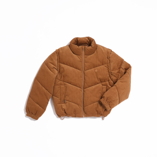 Doudoune Volcom Cord'n Puff Vintage Brown Femme