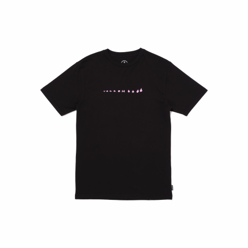 Tee Shirt Volcom Arthur Dino Black Garçon