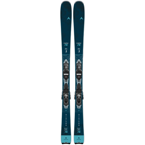 Pack Ski Dynastar E-Cross 78 Xpress + Bindings Look Xpress W 10 Gw Shiny Blk Bleu Femme