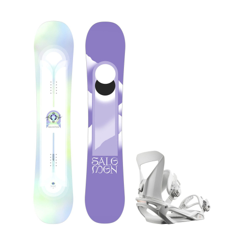 Pack de Snowboard Salomon Lotus + fixations Spell Femme