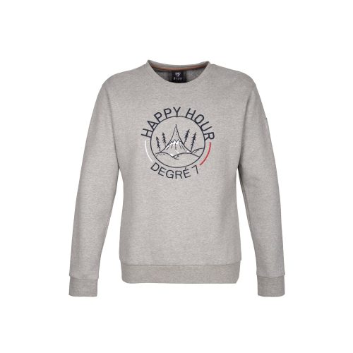 Sweat Shirt Degre 7 Roches Heather Grey Homme