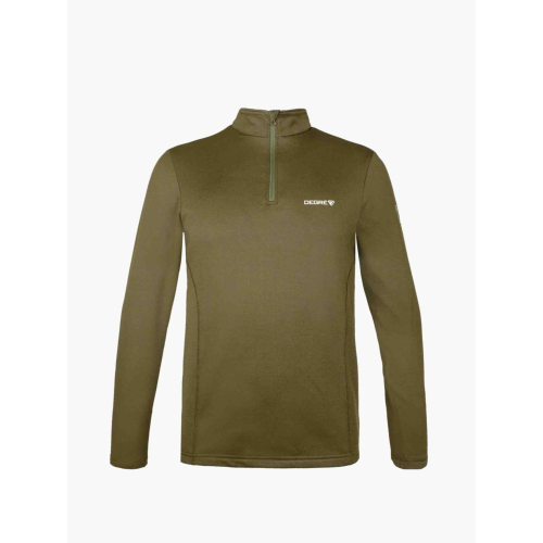 Sweat zippé polaire Degre 7 Gleisin Olive Homme