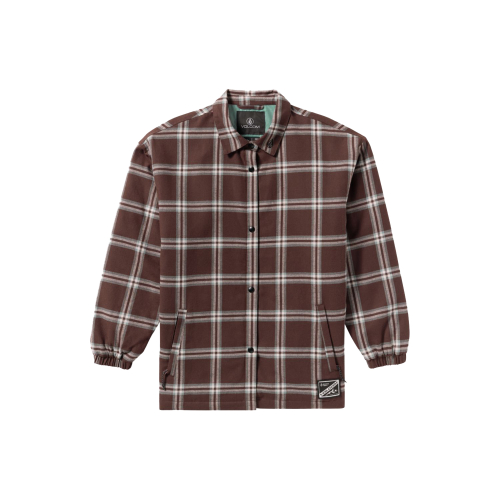 Volcom Ins riding flannel oxblood Women's shirt