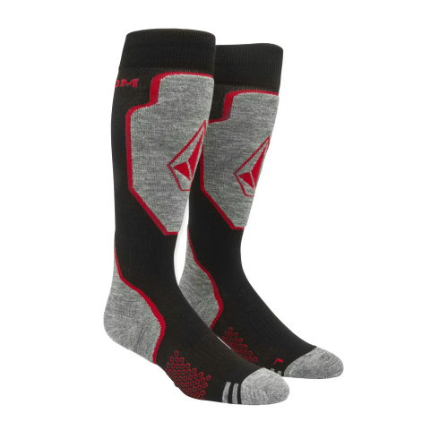 Chaussettes de snowboard Volcom Shield wool blend otc orange shock Homme