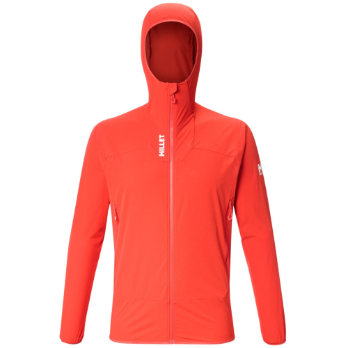 Softshell d alpinisme Millet Kamet xcs light hoodie paprika Homme