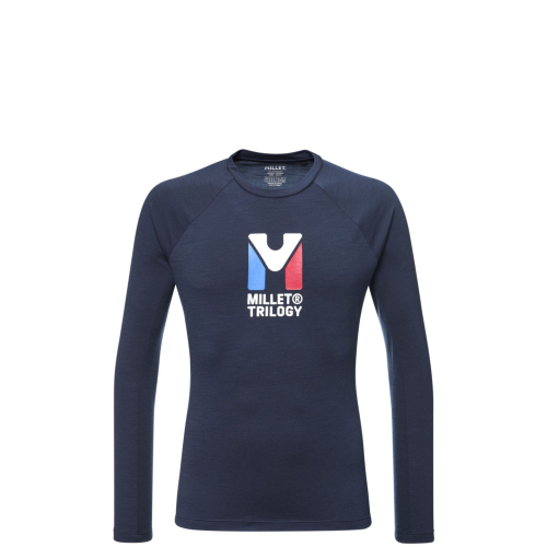 Thermal tee shirt Millet Trilogy wool ts ls sapphire Homme