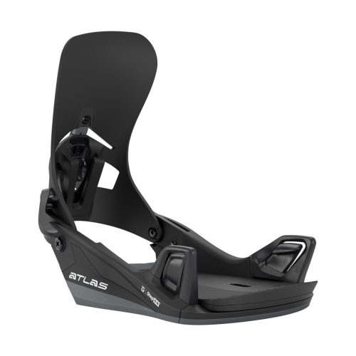 Union Atlas step on black snowboard bindings for men